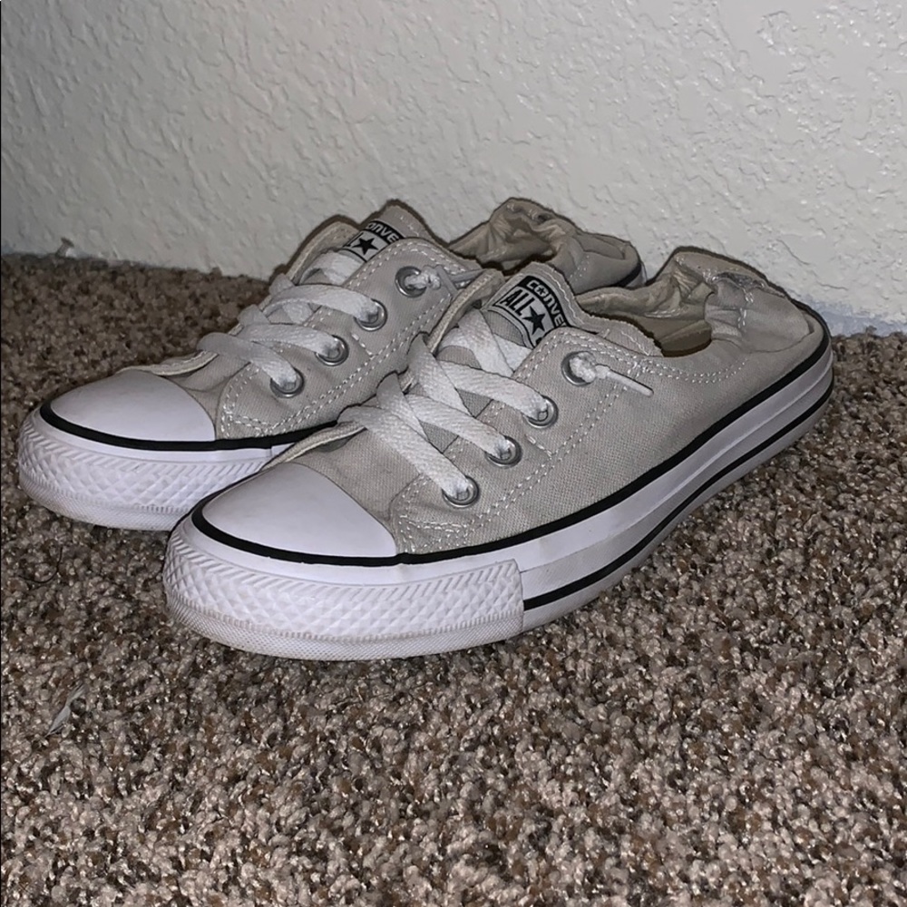 Woman’s shoreline slip Converse.